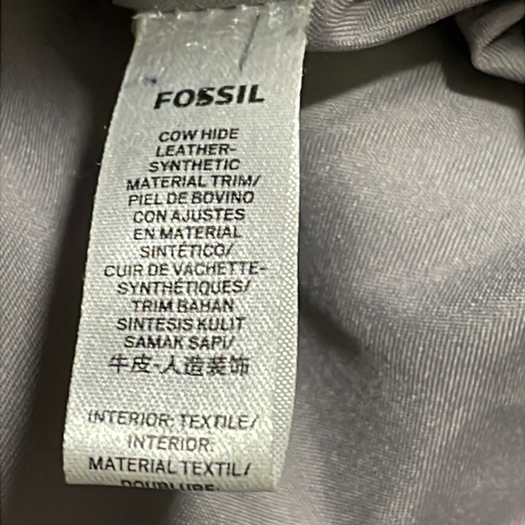 Fossil Felicity Satchel Tote Bordeaux Leather Bag Purse Double Shoulder Strap - Picture 16 of 16